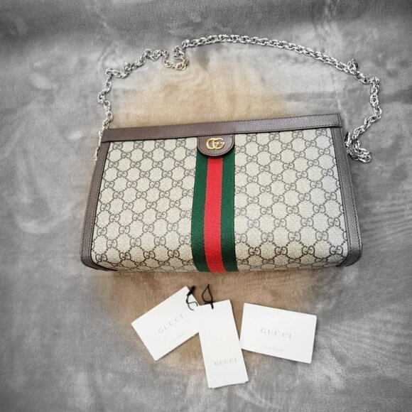 Gucci Ophidia Chain Shoulder Bag, Authentic - Picture 2 of 13